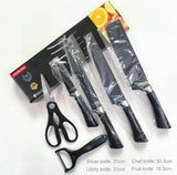 cuchillos de acero inoxidable x6